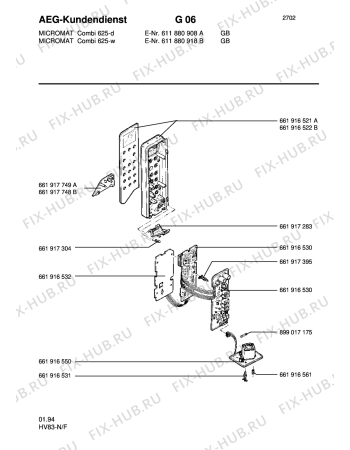 Схема №1 MC COMBI 625-D/EURO с изображением Другое для микроволновки Aeg 8996619165328